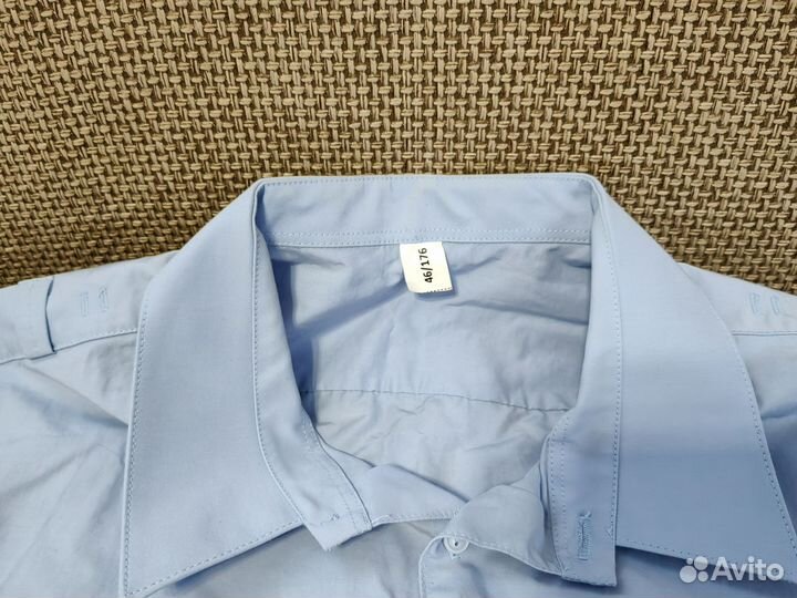 Рубашки форменные, синяя и голубая