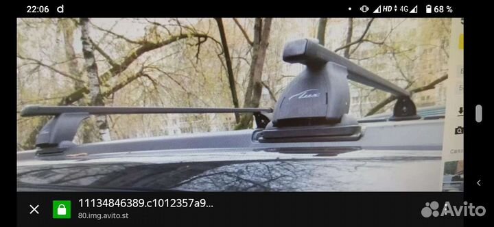 Поперечины на рейлинги nissan