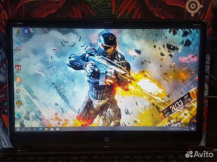Ноутбук с диагональю 17.3 HP envy dv7 для работы
