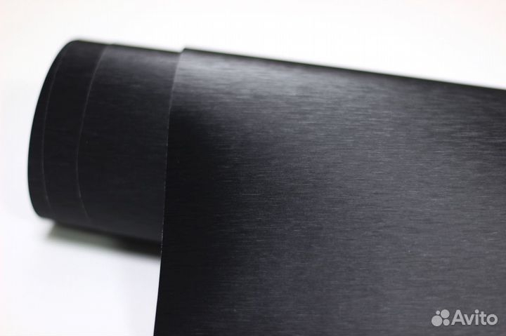 Автовинил шлифованный алюминий черный