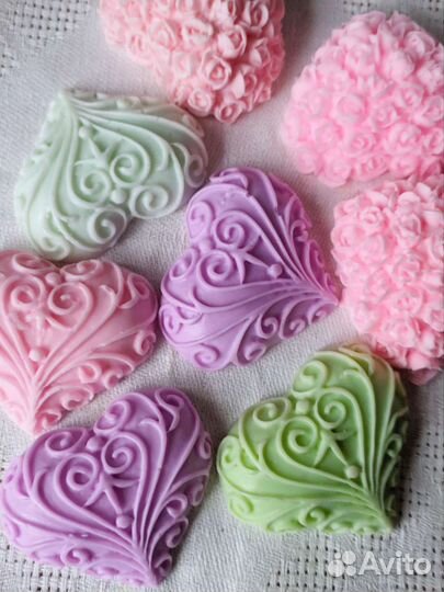 Мыло сердечко валентинка, комплимент, бомбоньерка