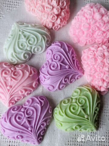 Мыло сердечко валентинка, комплимент, бомбоньерка