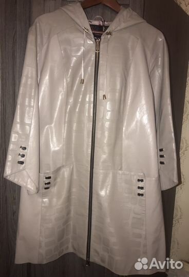 Кожаный женский плащ ruiyi collection (Турция)