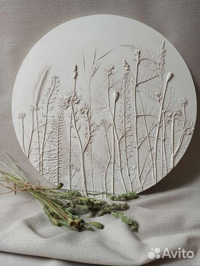 Домашний декор Ботанический барельеф