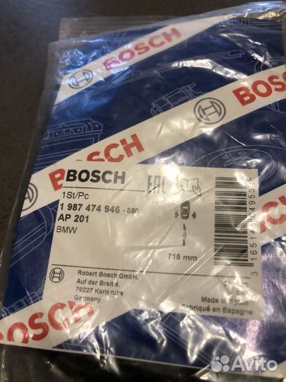 Bosch 1987474946850 датчик колодок BMW X5 E53