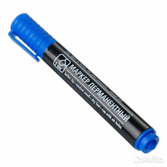 Маркер перманентный, пулевидный наконечник