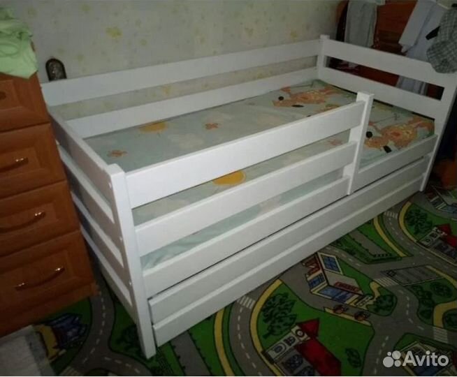 Детская кроваткаизберезы+ ящики
