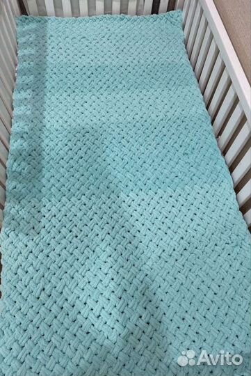 Плед детский вязаный ручная работа