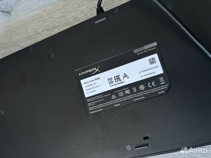 Игровая клавиатура alloy core black (HX-KB5ME2-US)