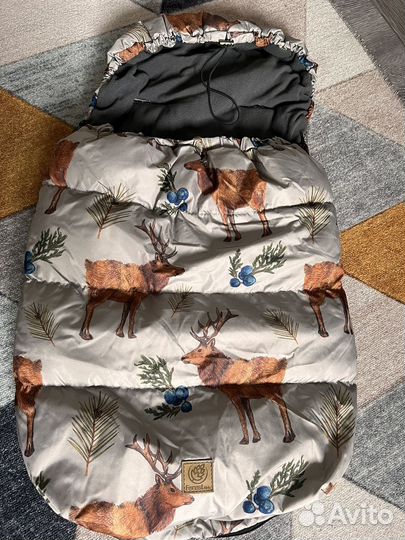 Зимний конверт в коляску до 2 лет