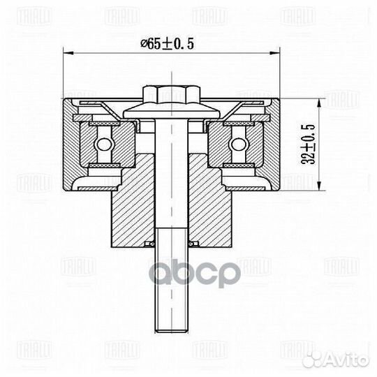 Ролик привод. ремня для а/м камаз (дв. Cummins
