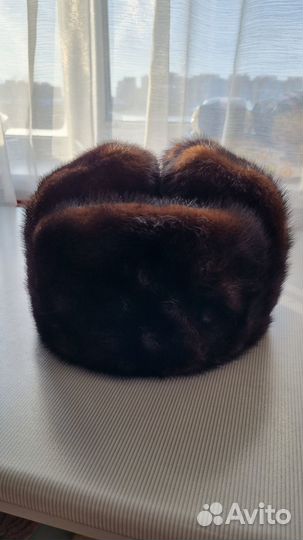 Норковая шапка мужская