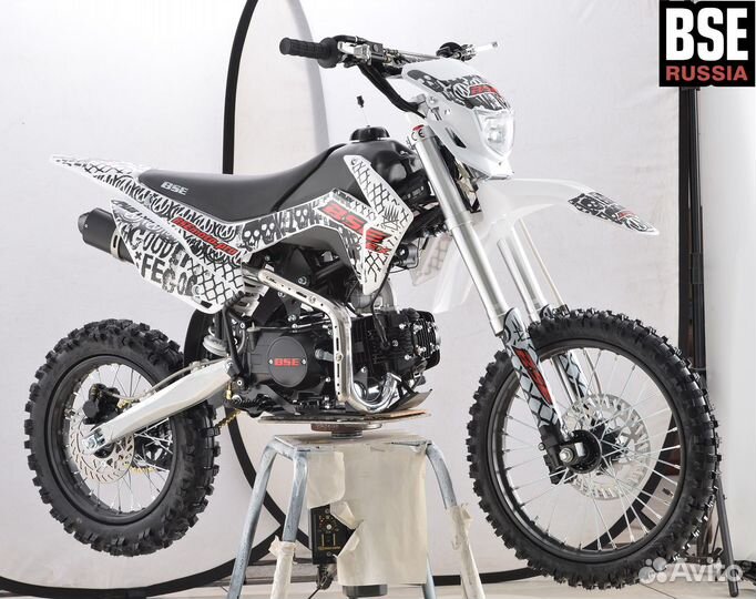 Питбайк BSE EX 125e 14/12 Max13 White Red 1