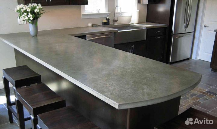 Изготовление раковин и столешниц из бетона