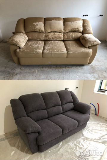 Перетяжка мягкой мебели