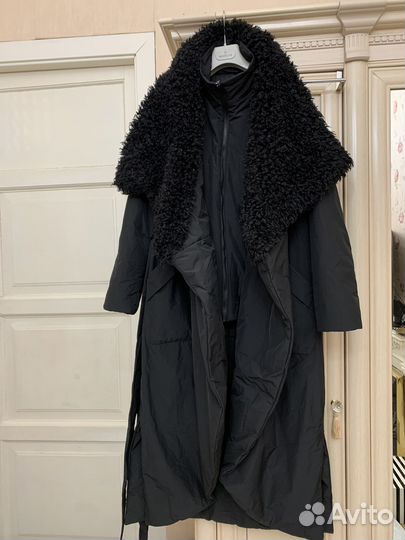 Пальто непромокаемое утепленное 48