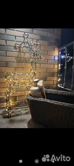 Кашпо из ротанга для цветов/ дровница