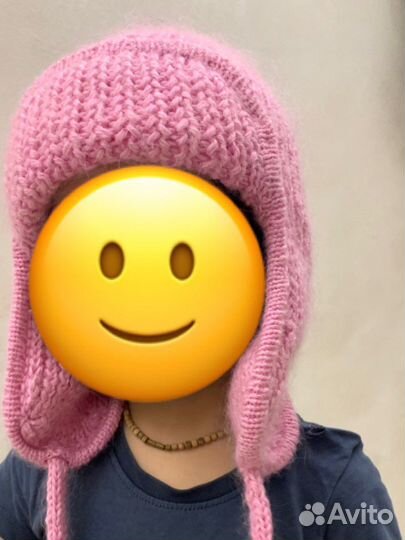 Шапка новая ушанка ручной работы 52 54