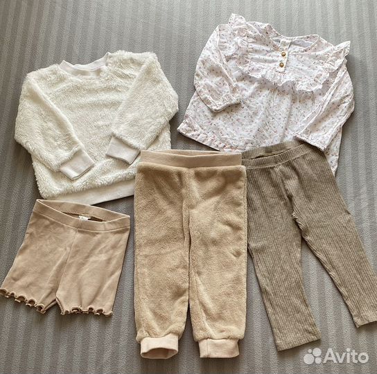 Одежда для девочки пакетом H&M 80-86
