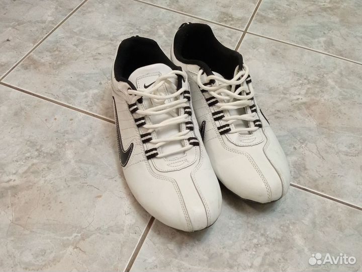 Мужские кожаные кеды 40-41