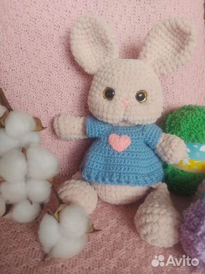 Плюшевый зайка ручная работа