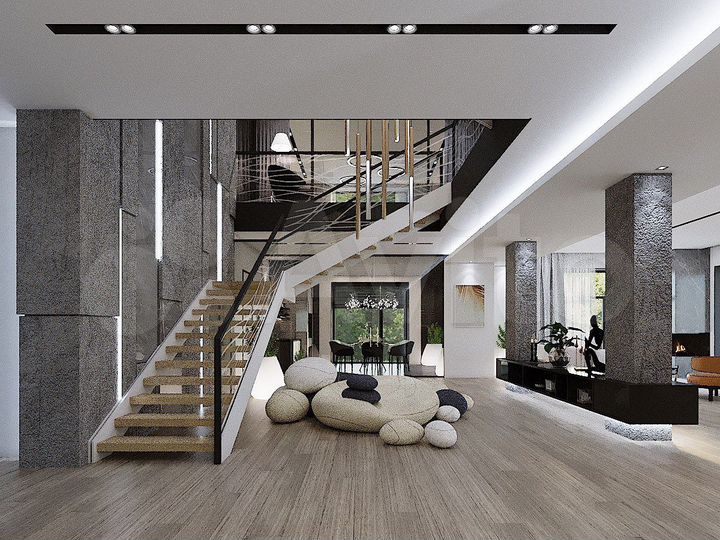 Коттедж 1177 м² на участке 40 сот.