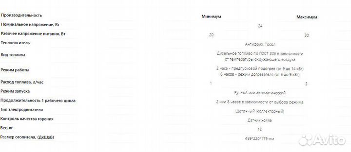 Предпусковой подогреватель пжд 14