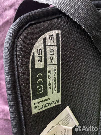 Щитки хоккейные reebok 9k 16/41cm