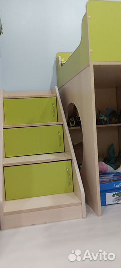 Детская кровать чердак домик