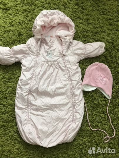 Комбинезон конверт и шапка