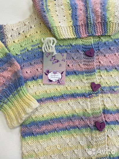 Детский вязанный комбенизон