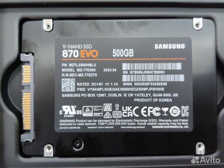 SSD Samsung 870 EVO 500gb