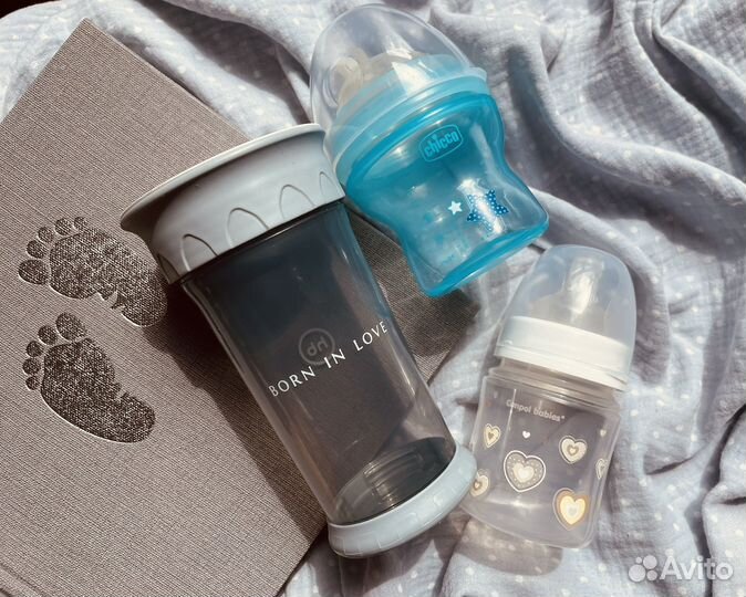 Бутылочки для кормления поильник непроливайка