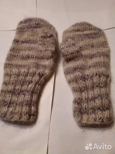 Женские варежки вязаные ручной работы