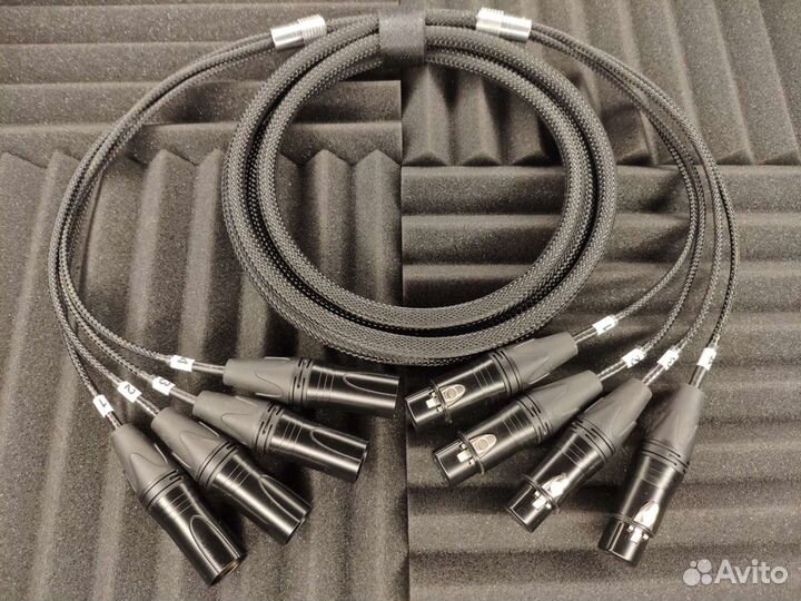 Мультикор 4 XLR гн. на 4 XLR шт. mr202-4AT