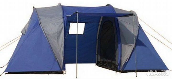 Палатка 4 местная с тамбуром посередине комнат