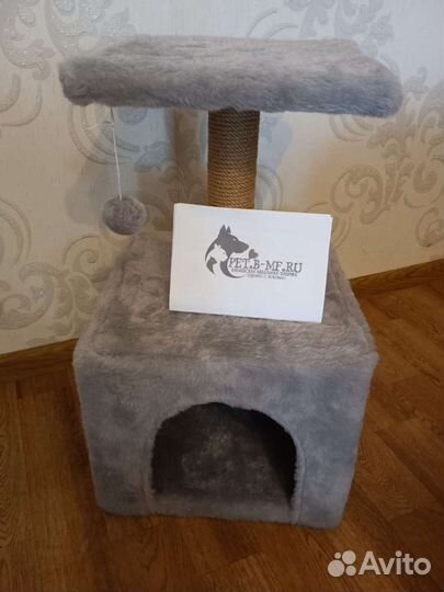 Домик для кошки с когтеточкой новый с документами