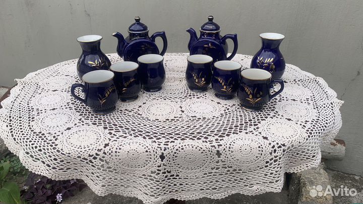 Гжель СССР посуда