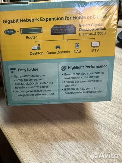 Неуправляемый коммутатор tp-link ls1005g