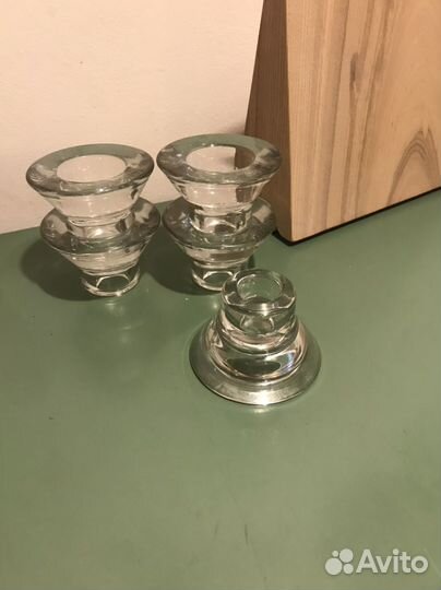 Подсвечник IKEA стекло