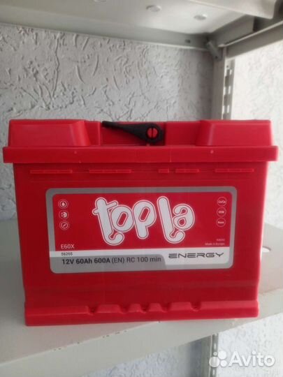 Аккумулятор новый Топла 60Ah прямая полярность