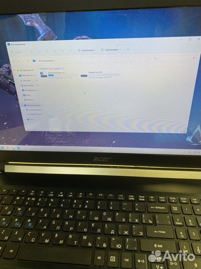 Игровой ультрабук 17''/intel core/12 озу/nvidia