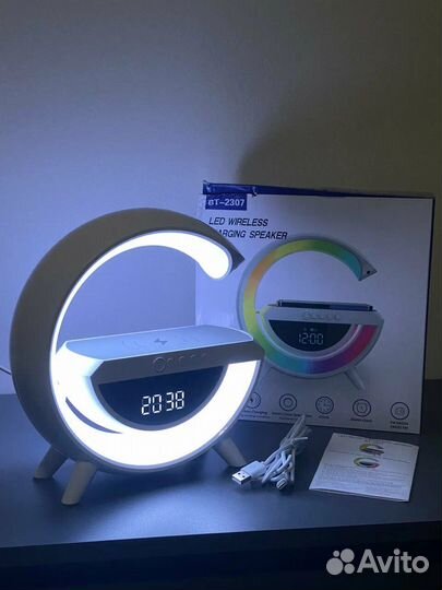 Новый Ночник,будильник,док-станция,колонка