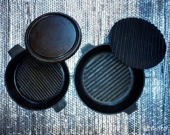 Чугунная сковорода для цыплят табака