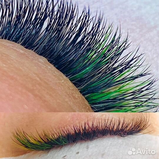 Наращивание ресниц/ окошки день в день