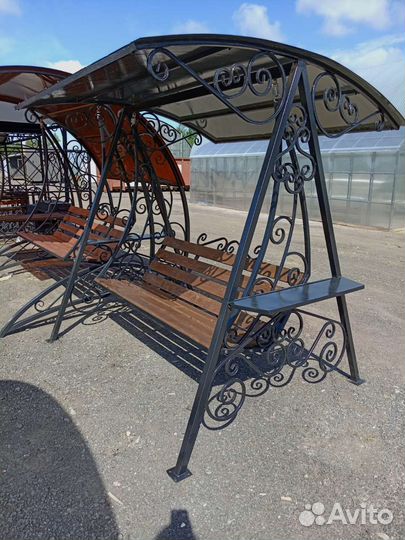 Качели лоза на ажурном подвесе