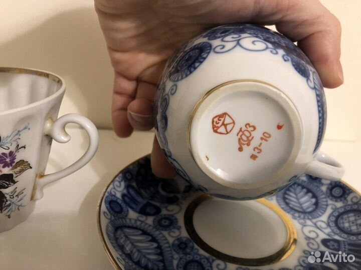 Чашка и чайные пары СССР