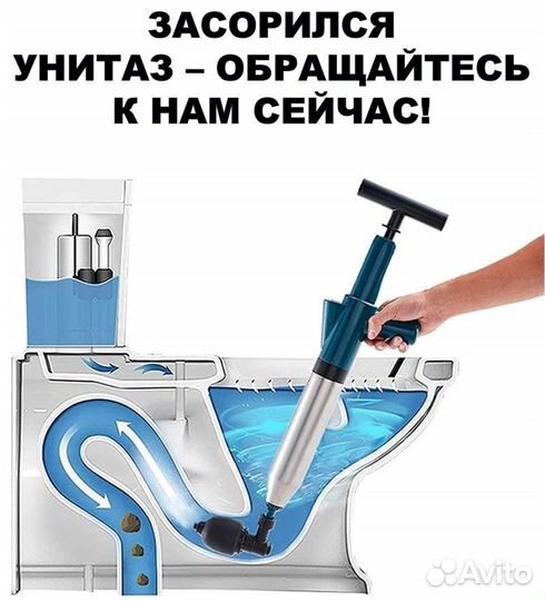 Устранение любых засоров промывка сетей