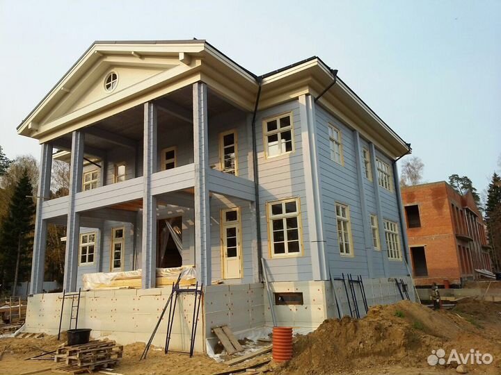 Шлифовка,покраска деревянных домов