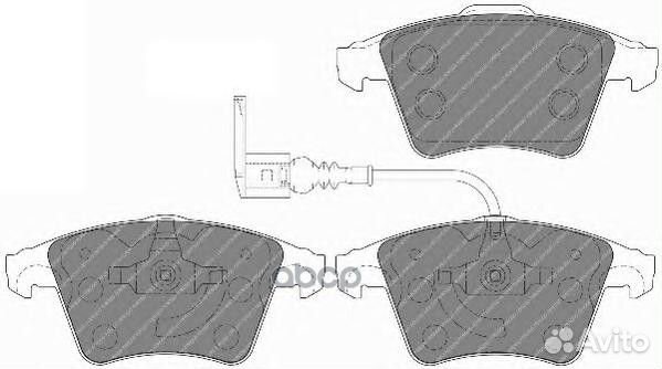 FVR1642 Колодки тормозные volkswagen T5/multiva